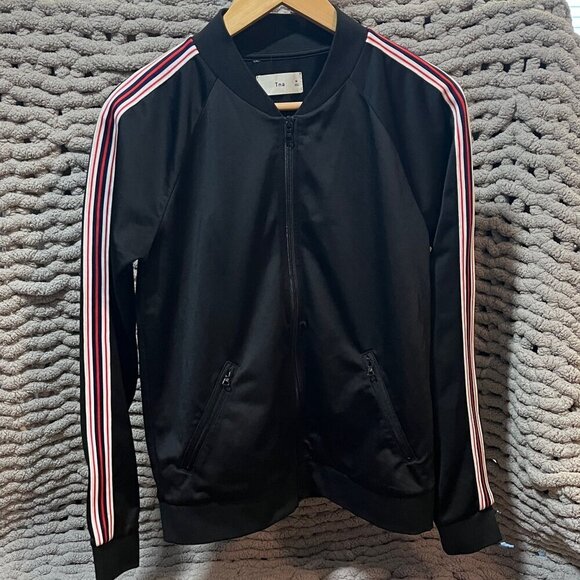 TNA Y2K Black Retro Zip Up Track Jacket Size M - Picture 2 of 7